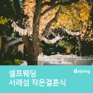 [스몰웨딩] 서울 한강 서래섬 작은결혼식 신청하세요-!